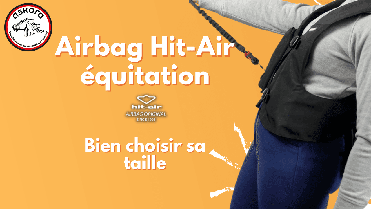 Dans cette vidéo l'équipe ASKARA vous explique comment bien choisir la taille de votre gilet airbag Hit-Air équitation modèle complet