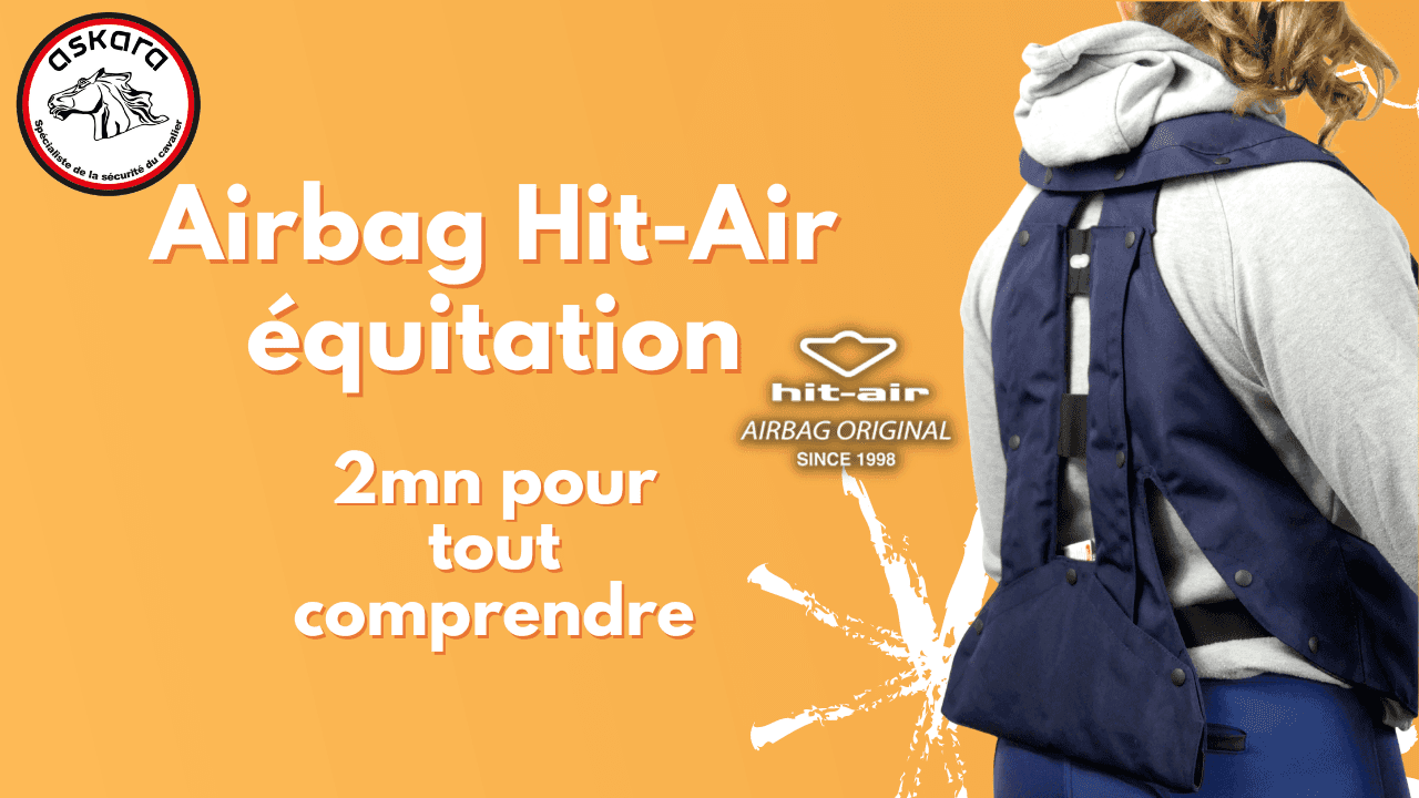 cette vidéo créée par l'équipe ASKARA vous aide à comprendre l'utilité du gilet airbag Hit-Air équitation complet, son fonctionnement et son réglage
